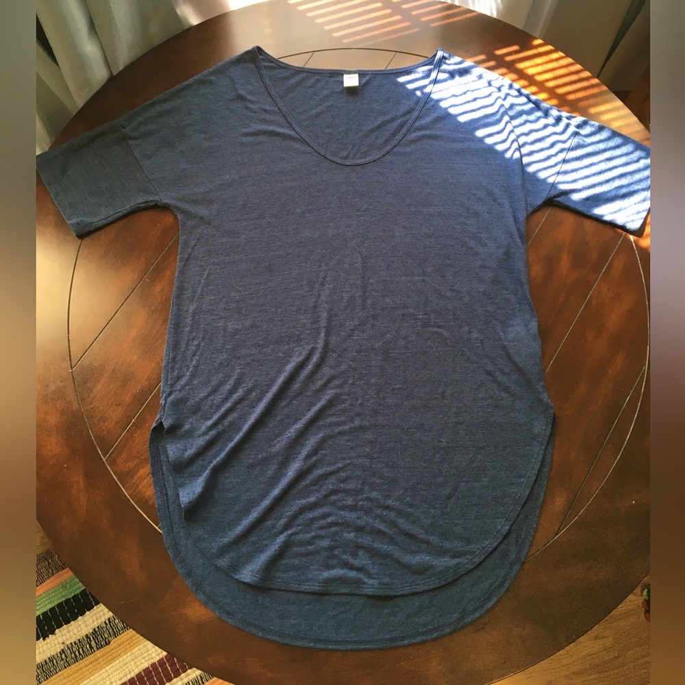 Old Navy - Cowboy Blue Longline Basic Tee